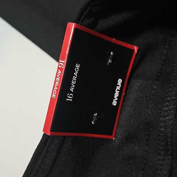 Avenue Elegant Black Women's High Waist Pants Size 16 New - Picture 4 of 5